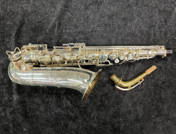 Photo Early Vintage Selmer Paris Modele 22 Alto Saxophone in Silver Plate, Serial #1197